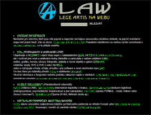 Tablet Screenshot of lege.cz