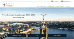Desktop Screenshot of lege.se