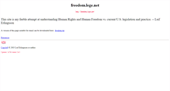 Desktop Screenshot of freedom.lege.net